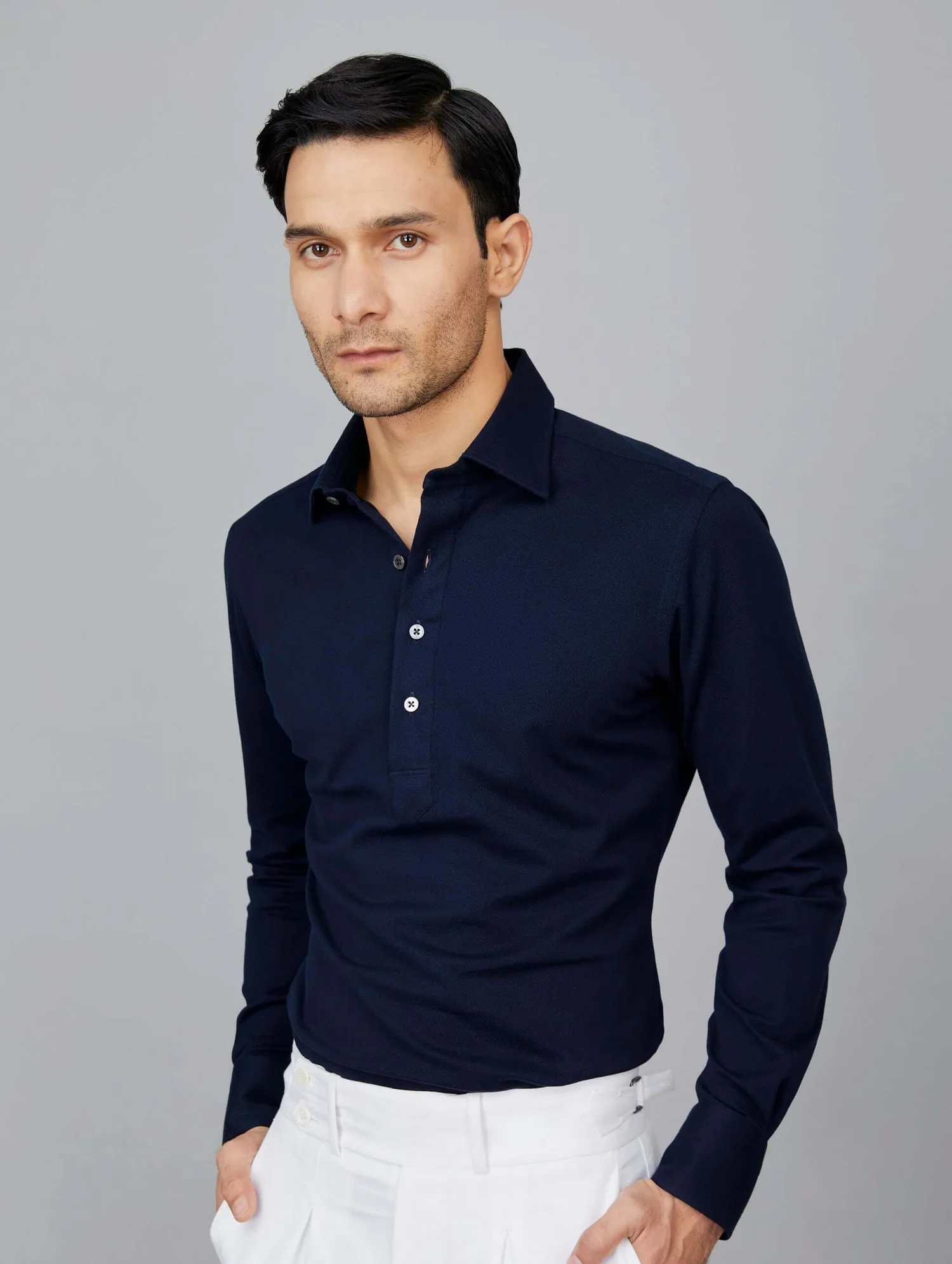 Polo Shirt in Midnight Blue