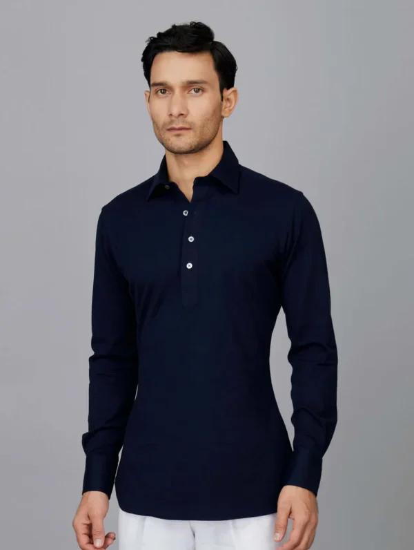 Polo Shirt in Midnight Blue - Image 2