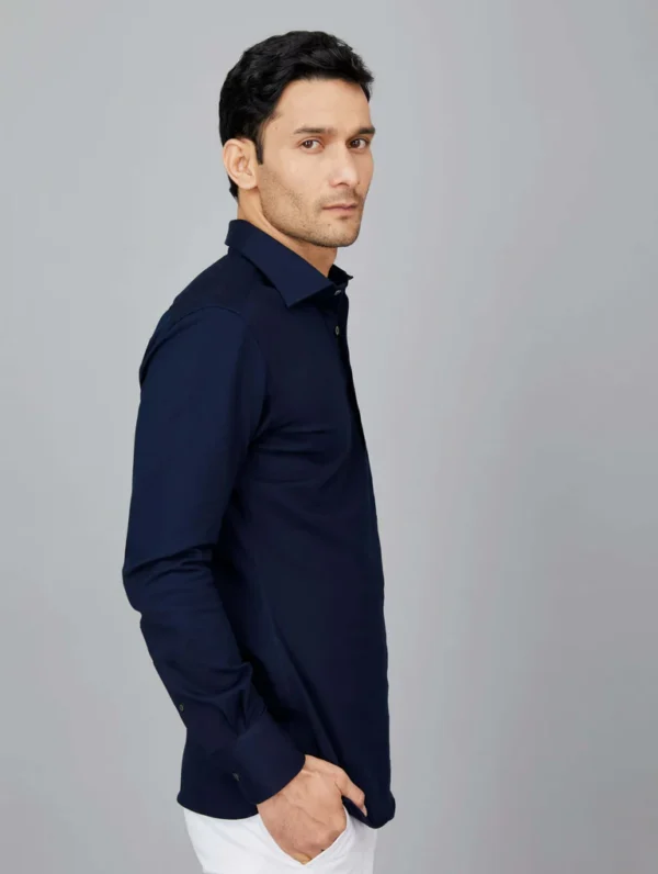 Polo Shirt in Midnight Blue - Image 3